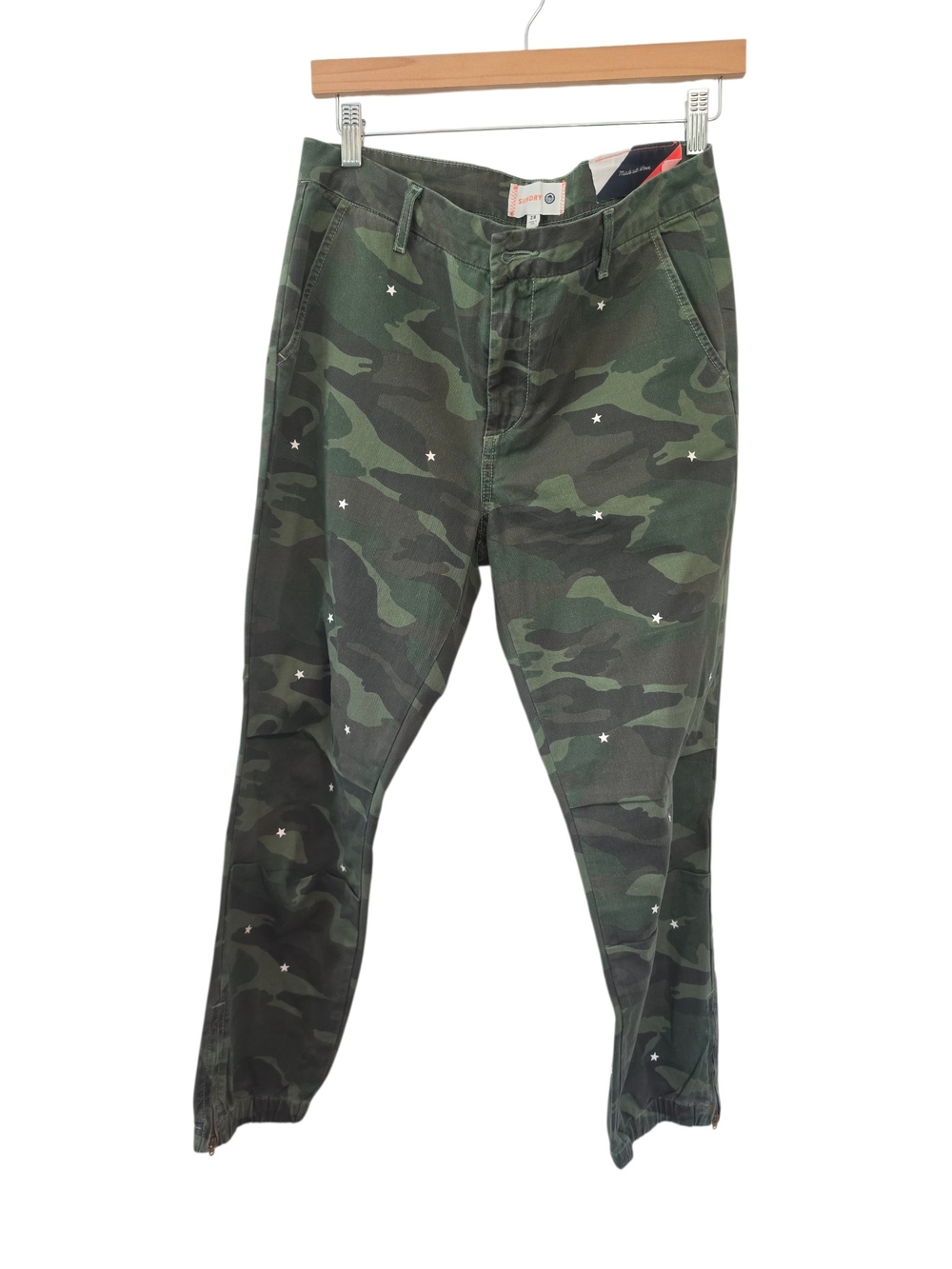 Sundry Stars Camo Print Jogger Pants Size 28